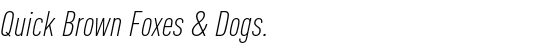FF DIN® Std Condensed Light Italic