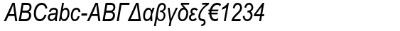 Arial®  Narrow Italic