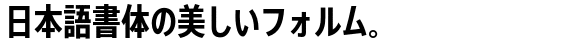 SST® Japanese Condensed Bold