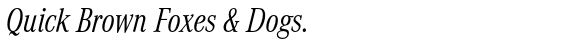 Corporate A WGL™ Light Condensed Italic