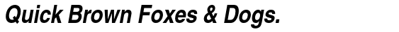 Nimbus Sans L Bold Condensed Italic