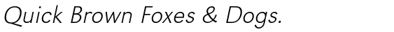 URW Grotesk Extra Light Wide Oblique