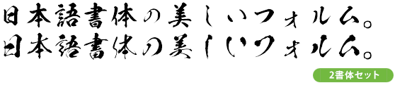 華墨爽×銀龍爽 2書体セット (KSO/KSW華墨爽・KSO/KSW銀龍爽 各~N同梱)