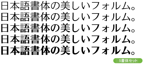 イワタミンゴPro 5書体セット