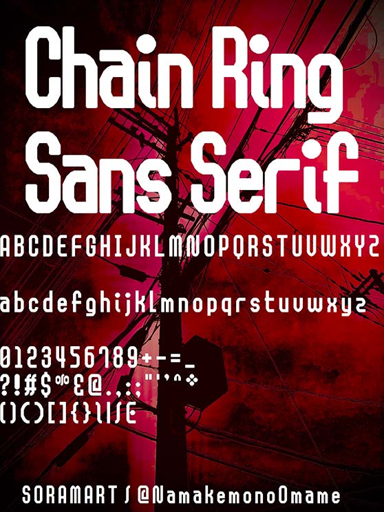 Chain Ring Sans Serif