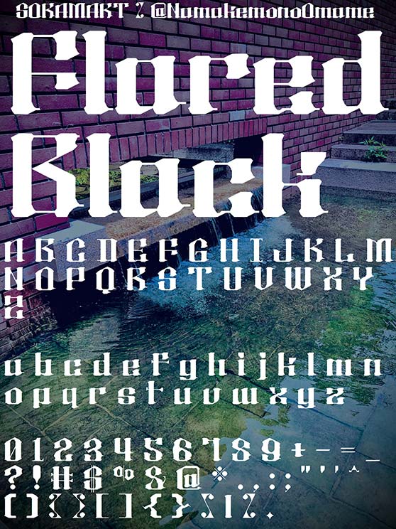 Flared Black
