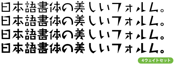 タカリズム角ファミリー (R～B 4ウェイトセット)
