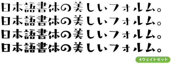 タカユーラクチョー角 ファミリー (R～B 4ウェイトセット)