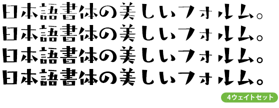 タカシンバシ角 ファミリー (R～B 4ウェイトセット)