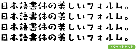 タカコーゲン角  ファミリー (R～B 4ウェイトセット)
