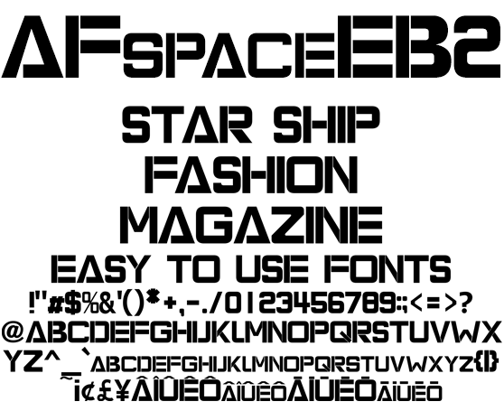 特大見出し専用欧文フォント AFspaceEB2