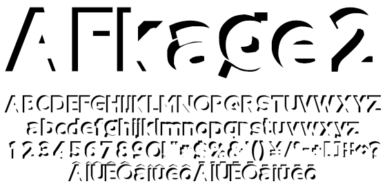 影文字欧文 AFkage2