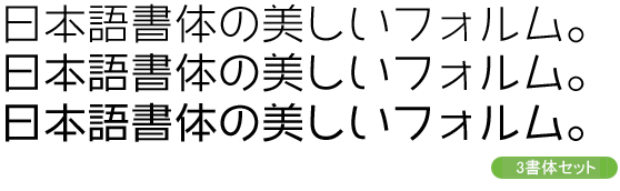 和音Pro-テキスト用3ウェイトセット(L/R/M)