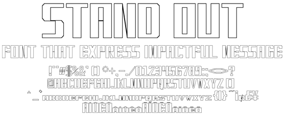 目立つ太めで細い欧文フォント AFTHICKTHIN_F