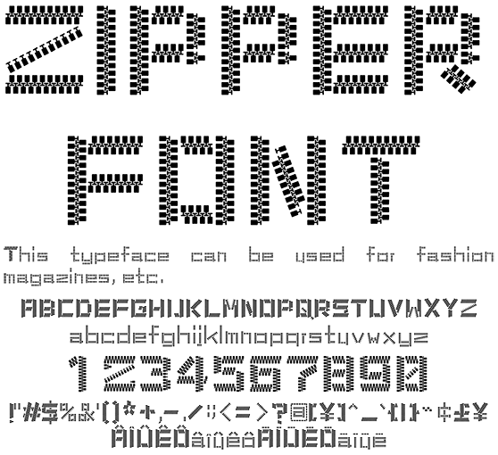 ジッパー欧文 AFzipper2