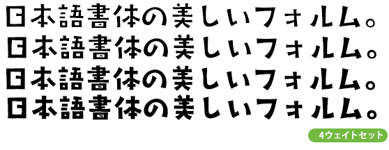 タカタイカイ角ファミリー (R/M/DB/B 4ウェイトセット)