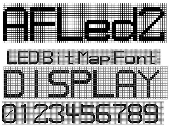 LEDBitMap風欧文 AFLed2