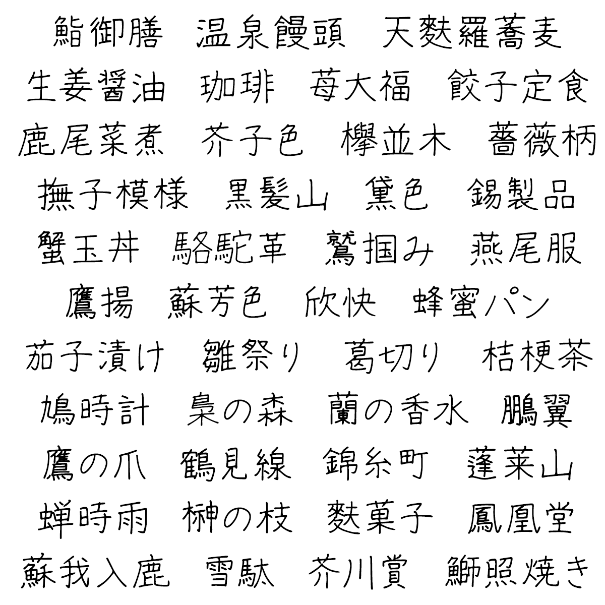 左利きの彼女 左手で書いた温もり感じる手書きフォント 難読漢字も、手書きでしっかり対応