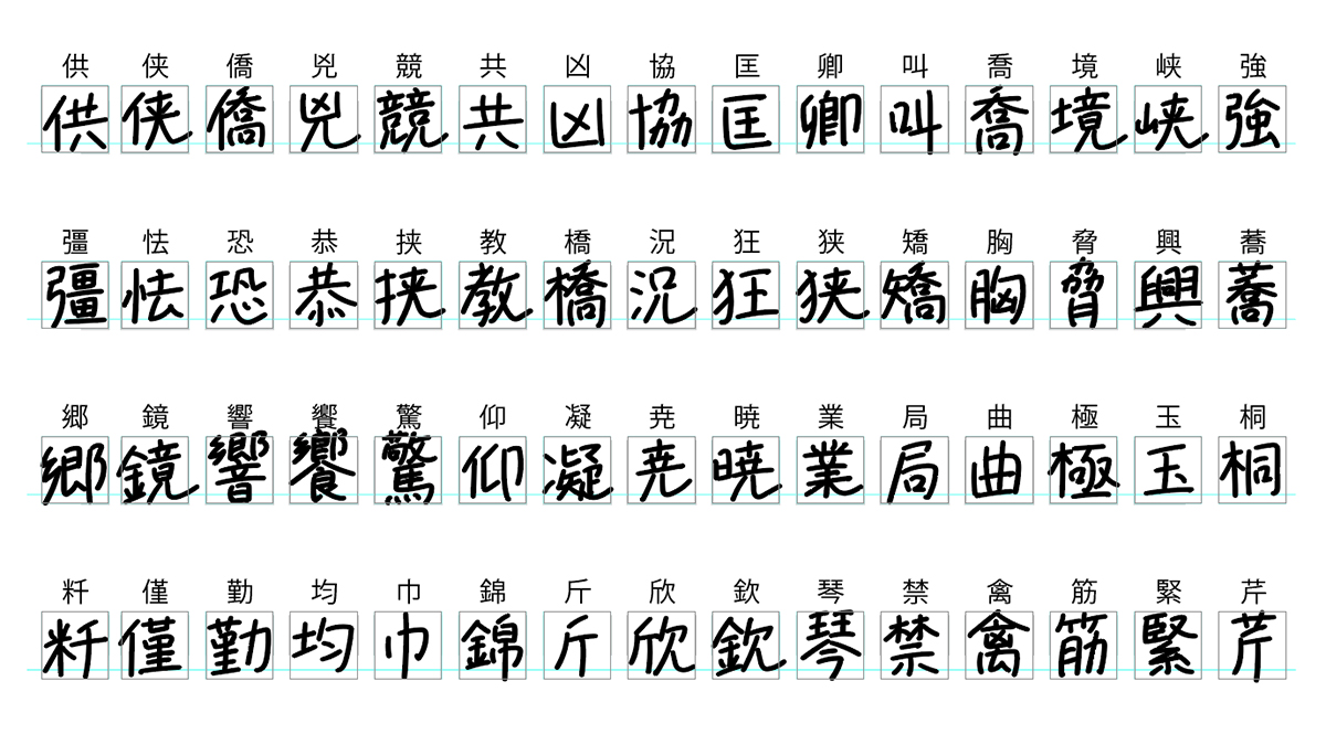 左手で書いた温もり感じる手書きフォント 左利きの彼女に続く新作フォント 少し太めで気の抜けた普段の字