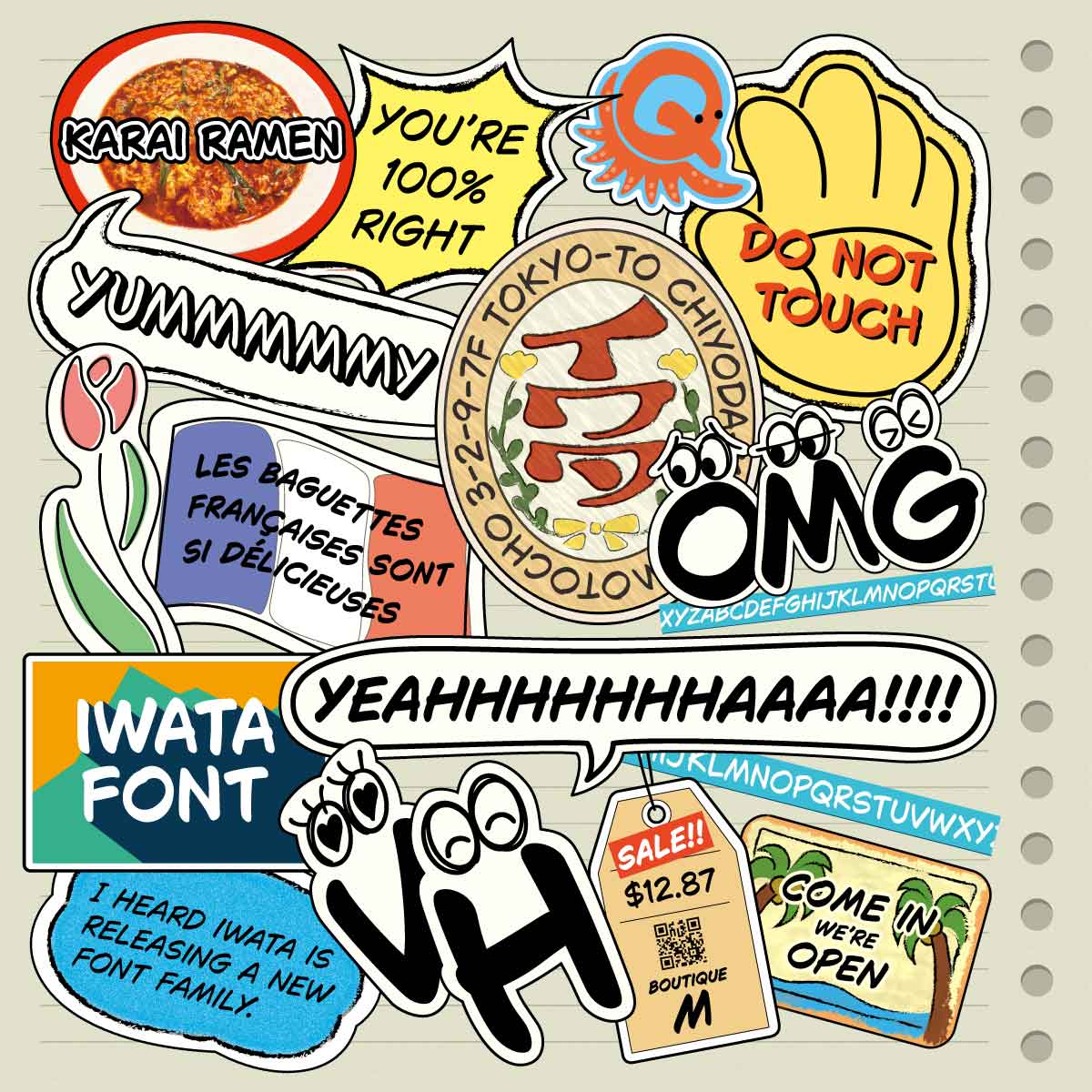 Iwata Clip Studio Comic イワタクリップスタジオコミック SNSのあしらい 使用例