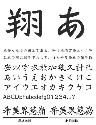 イワタ鄭道昭 イワタ書体ライブラリー