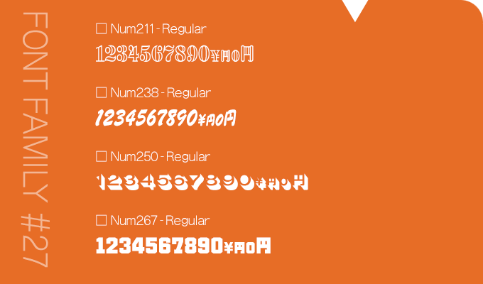 ニィスフォント NIS Font 価格用数字書体 サンプル