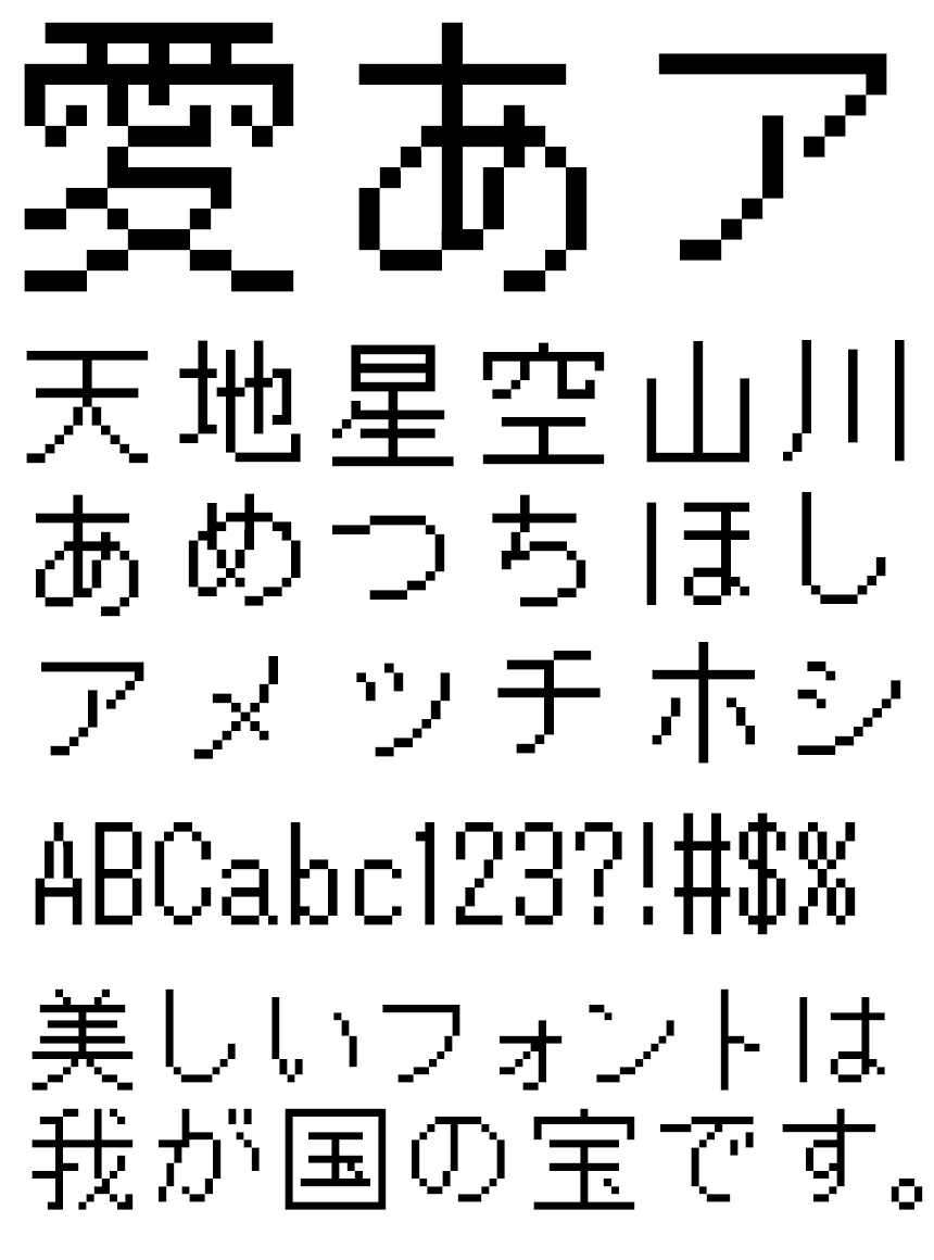 リコー フォント ドット HGドット_ゴシックM14-13