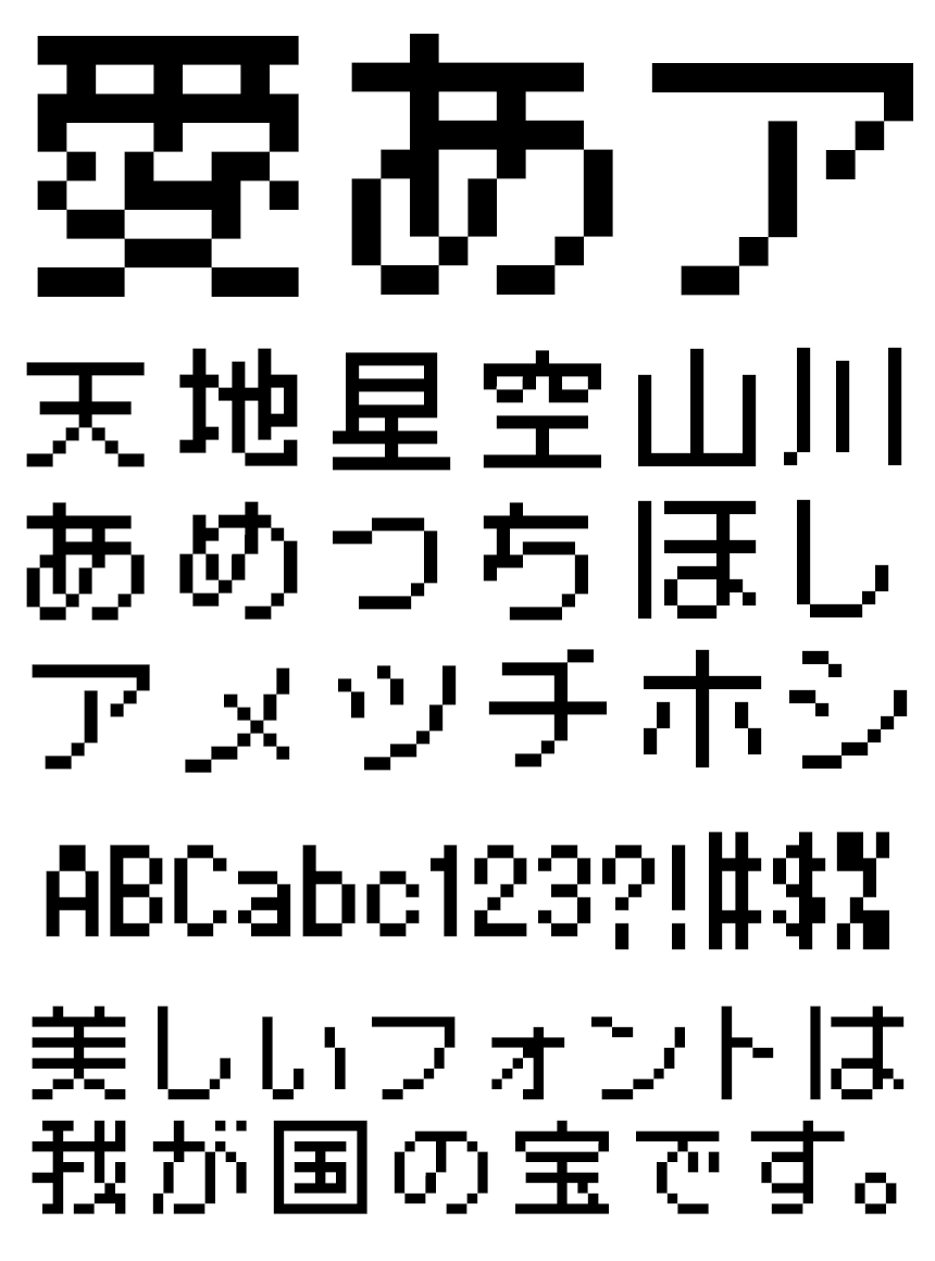 リコー フォント ドット HGドット_NewゴシックM10-9