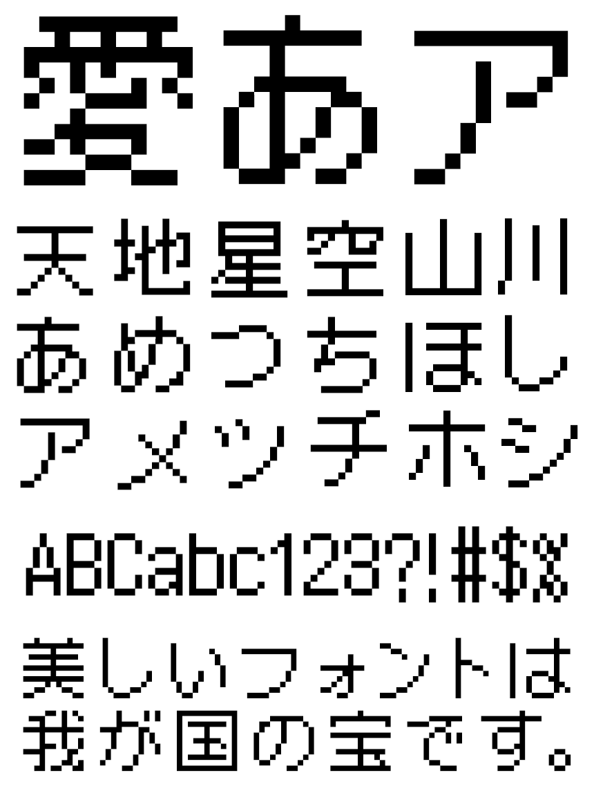 リコー フォント ドット HGドット_NewゴシックM12-11