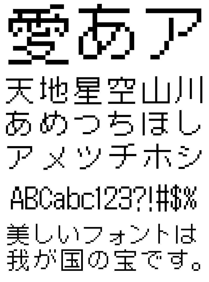 リコー フォント ドット HGドット_NewゴシックM14-13