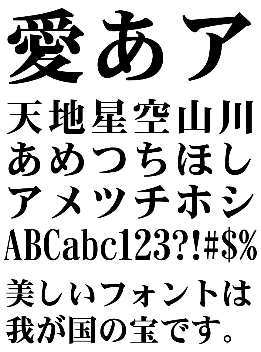 リコー フォント 丸ゴシック体 HG平成明朝体W9