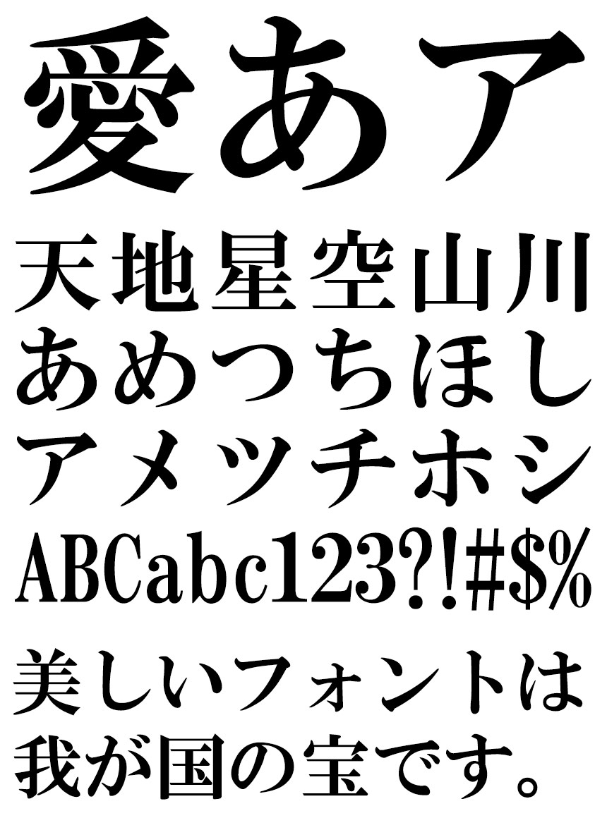 リコー フォント 丸ゴシック体 HG明朝E