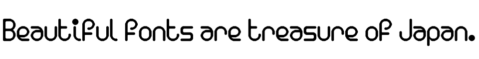 そらマート Bounding Balls 書体見本