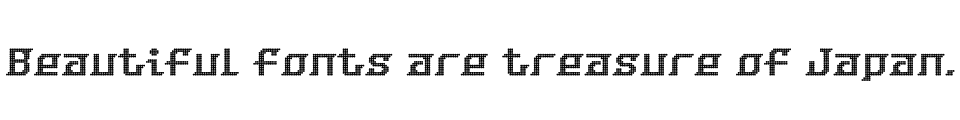 そらマート Dots Wizard 書体見本