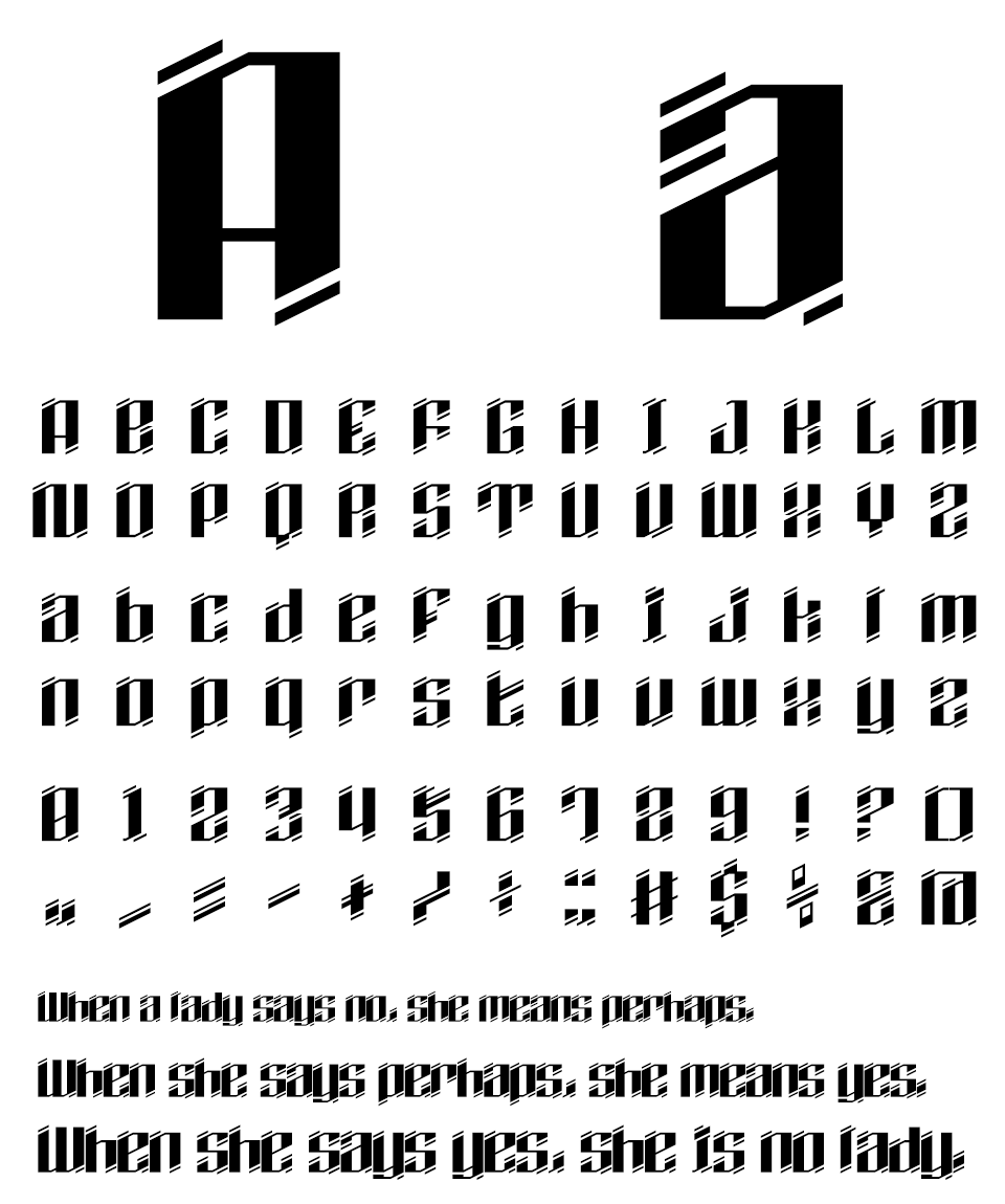そらマート Slashed Serif 文字見本