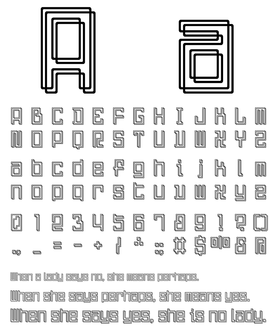 そらマート Popper Doppel 文字見本