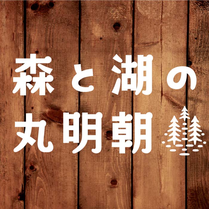 タイピングアート 森と湖の丸明朝 イメージ画像