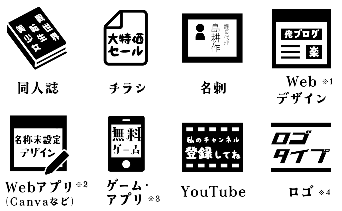 ヤマナカデザインワークス 許諾例