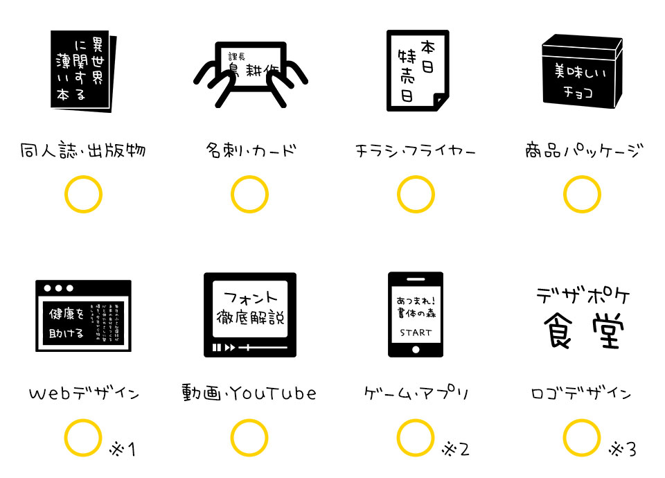 超極太 書体 ゆるねこ 使用許諾
