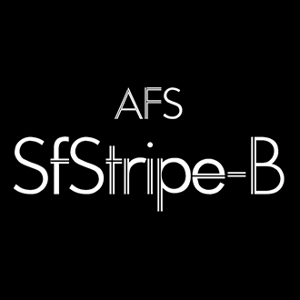 組み込みOK fontUcom ゲームで使える87書体セット AFS-SfStripe-B