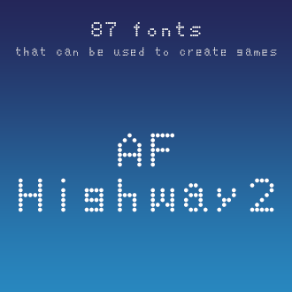 組み込みOK fontUcom ゲームで使える87書体セットII AF-Highway2