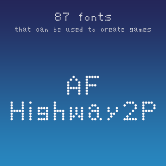 組み込みOK fontUcom ゲームで使える87書体セットII AF-Highway2P