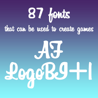組み込みOK fontUcom ゲームで使える87書体セットII AF-LogoBI+1