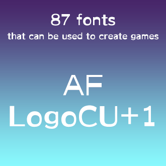 組み込みOK fontUcom ゲームで使える87書体セットII AF-LogoCU+1