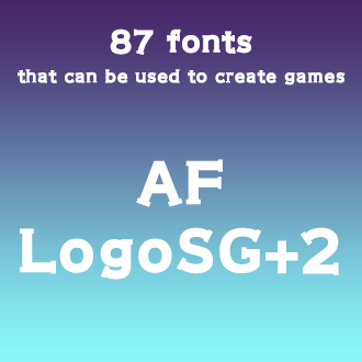 組み込みOK fontUcom ゲームで使える87書体セットII AF-LogoSG+2