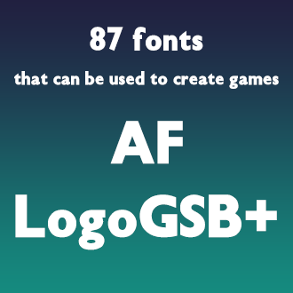 組み込みOK fontUcom ゲームで使える87書体セットII AF-LogoGSB+