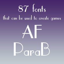 組み込みOK fontUcom ゲームで使える87書体セットII AF-ParaB