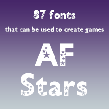 組み込みOK fontUcom ゲームで使える87書体セットII AF-Stars