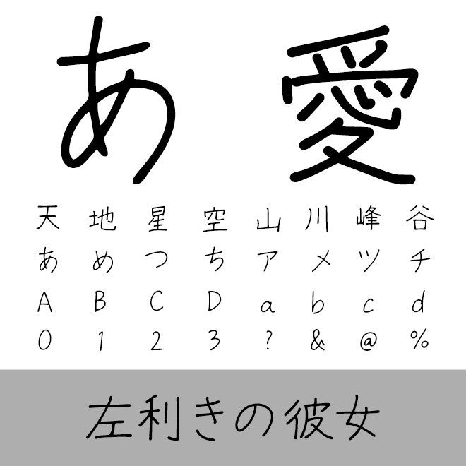 左利きの彼女
