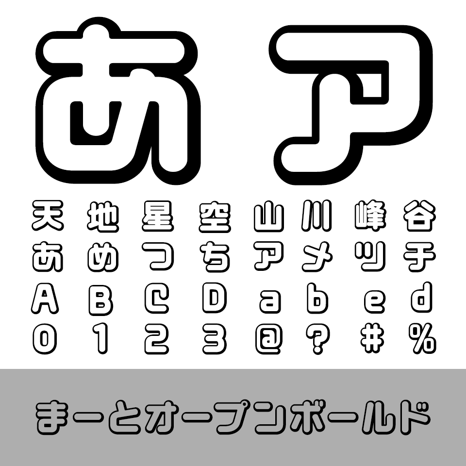 まーとオープンボールド
